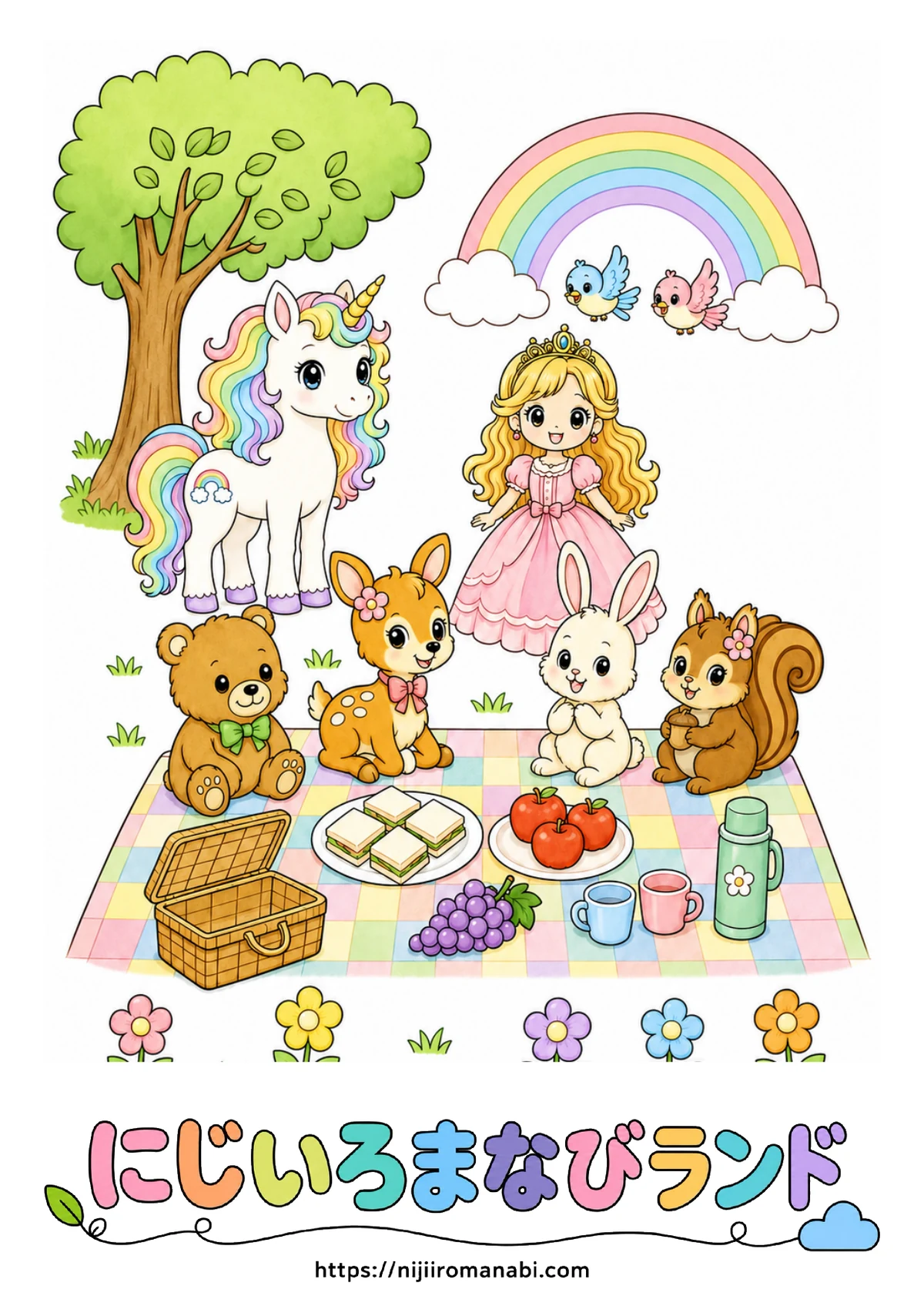 にじいろピクニック カラー版の見本